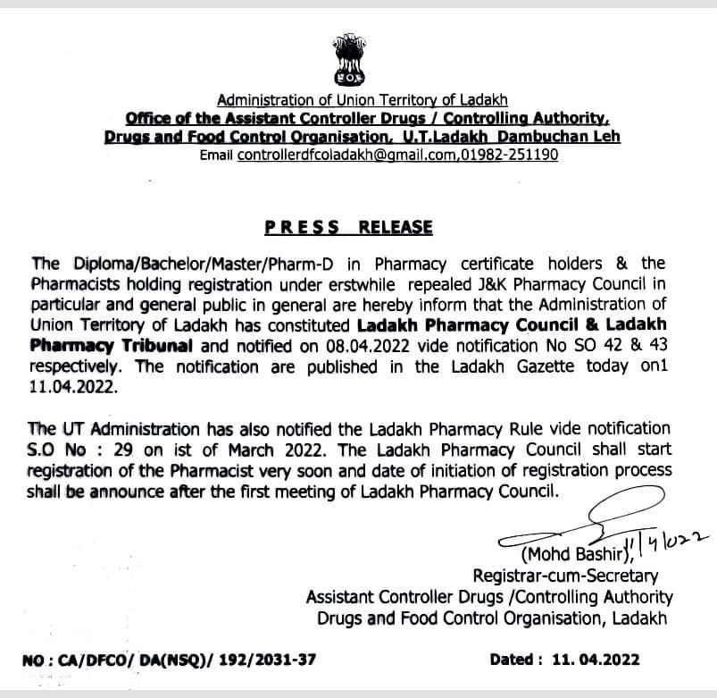 UNIVERSITY OF LADAKH on X: Deputation of UOL's Controller of Examinations  to University of Kashmir to discuss and follow cases of pending results and  examination-related discrepancies as decided by the University Council