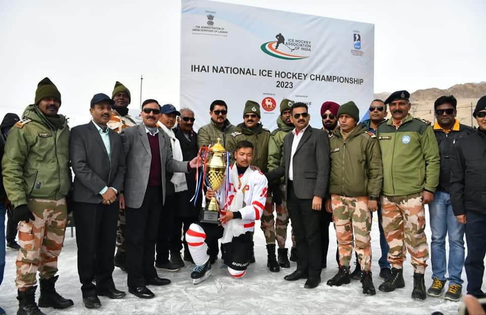 ITBP lifts National Ice Hockey Championship 2023 Ladakh Times